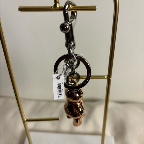 Coach Rose Gold Bear Bag Charm - Picture 6 of 7